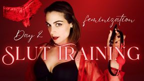 Feminized Slut Mastery: Day 2  Heel Worship & Makeover Humiliation