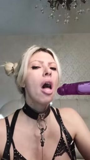 MY DIRTY WHORE PULL THE ROPE, STAY ON YOUR KNEES and SUCK MY COCK