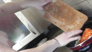 DuBarry home nudist cooking. Milf in kitchen naked in high heels. Pussy cunt tits boobs nipples ass