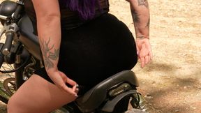 Solo Masturbation on my Motorcycle