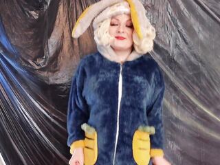 Sexy FUNNY bunny JOI wank instructions! in cute pyjama!