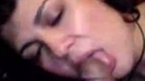 Chubby brunette mom can't take her mouth off my fat weiner