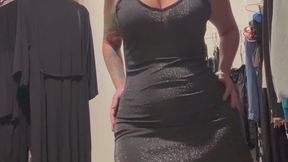 Trying on skin right dresses that used to fit check out the curves from all angles