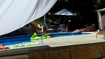 Poolside Pussy&#x270C; Pounding & Face Fucks for Petite Prisoner Lexi Bloom