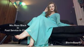 Foot Service In Chastity