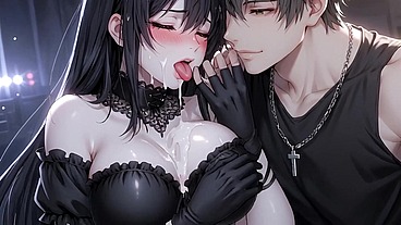 Demure Gothic Girl with Rock Star - Full Movie 1 Hentai