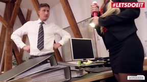 BUMSBUERO - Naughty Secretary Lena Nitro Can't Contain Her Lust For Hard Cock - LETSDOEIT