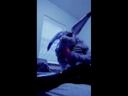 Demon Bunny Furry Makes a Fleshlight and Plays with it!!!