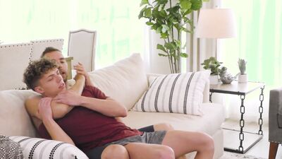 Step-Bro Carter Woods Manhandles Jack Valor in Taboo Fuck!