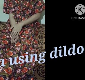 Meena Using Dildo to Satisfy Herself When No One Is Available to Fuck Her