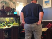 550LBS Superchub trying on tight clothes and belly play