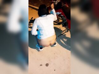 Eating my sister-in-law's astounding booty after the party (homemade episode)