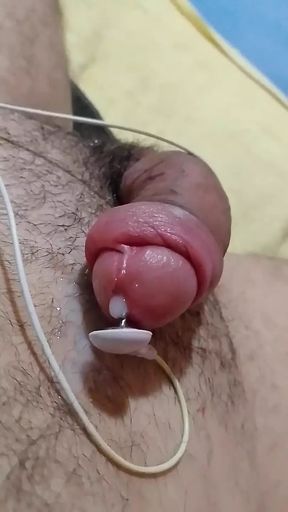 Electric Shock On The Cock And Enjoying Yummy With Surprise At The End