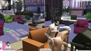 sexy milf Gets Booty Spanked into a Cafe. Masturbate Vagina. Anime Porn. Sims four Sex Mod.