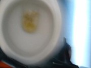 Having A Piss And Wank In Public Toilet
