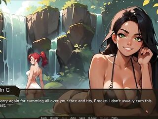 Farmer Kink [ TABOO Comics Game ] Ep.twenty one LESBIAN BABES SHARING a HUGE ROD by the lake !
