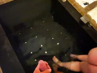 Oral pleasure-job, Handjob and Titjob in Jacuzzi and hard Doggy + Missionary Fuck with slaps on sunburned ass