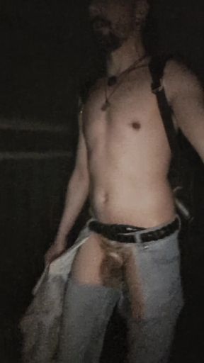 Daring Walk in Thong!
