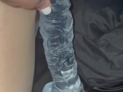 HUGE GLASS DILDO IN TEEN PINK PUSSY-BEST AMATEUR-ARABIAN SNOWWHITE-FEMALE MASTURBATION-LOS ANGELES G