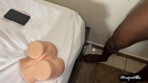 used my sex doll on my big dick
