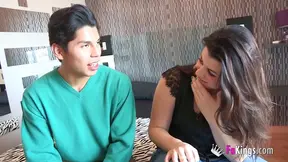 Seductive Maria Bose Tempts Handsome Man into Passionate Lovemaking