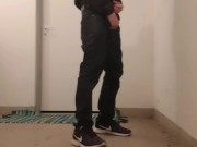 Jerking off in apartment building corridor [TRAILER]