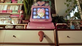 mario is hard - trans gamer girl gets distracted and jerks off with dildo