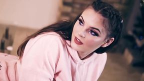 Teen pornstar Taylee Wood and gifts under the Christmas Tree - czech teen girl showing her big natural tits as the gift for you