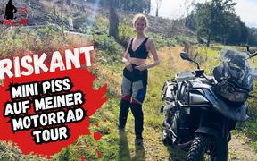 Hot Mini Piss on Motorcycle Tour