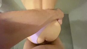 Poolside stranger gets fucked and gives blowjob