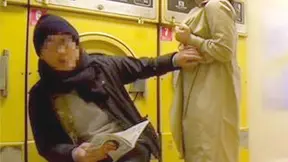 Naked Japanese Cutie Fucks Laundromat Stranger Hotly