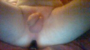 Masturbate my cock with dildo in ass