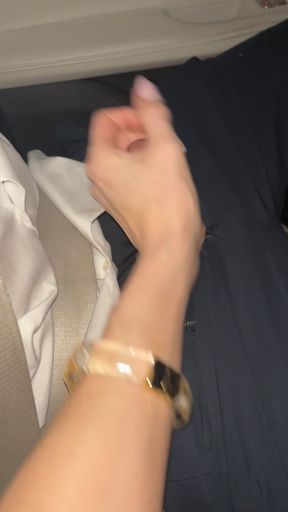 Happy birthday! Amateur GF strokes her cock
