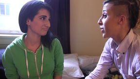 Two Hot Lesbian Euro Hotties Making Out