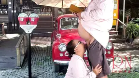 Regina Noir outdoors  Good blowjob in the parking lot near highway motel!