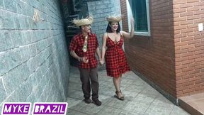 festa muito top no arraiau de sao joao com myke brazil oficial e o vagabundo e a zayra rosa