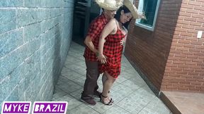festa muito top no arraiau de sao joao com myke brazil oficial e o vagabundo e a zayra rosa
