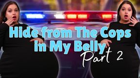 hide from the cops in my belly part 2 - you hide in sydney screams  belly while she acts like she s pregnant while getting interviewed by cops