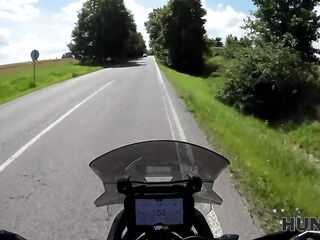 HUNT4K. A bike ride ended up as a flawless outdoor deepthroat and sex