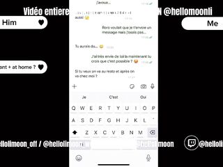 Tiny française baise hard avec une grosse bite après avoir fait cocu à son mari FRENCH HELLOLIMOON