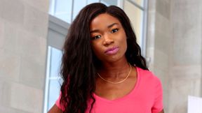 Small-tit ebony model Mya Mays fucked by a white penis