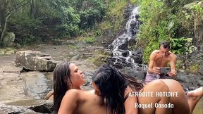 Slutty Latina MILF gets a public blowjob and fucks in her house