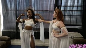 Muses Behaving Badly: Lana Luxor Vs Goddess Talia (1080)