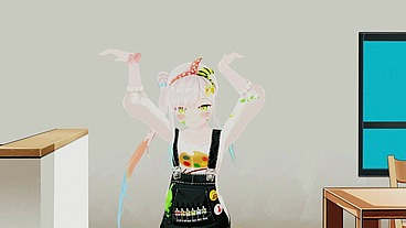Airani Lofifteen Hentai Hololive Vtuber Undress Dance Cupid Song MMD 3D Yellow Eyes