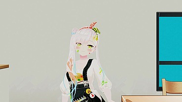 Airani Lofifteen Hentai Hololive Vtuber Undress Dance Cupid Song MMD 3D Yellow Eyes
