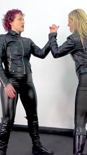 Sos0346 Wild Women - Leather Thieves - Lottie Lalay Vs Bambi