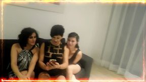 cortamos la luz para cojernos al portero y al electricista, nos sorprendio perla con su regalito completo