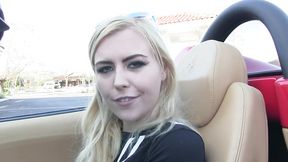 Curvy golden-haired grabs anal fucked POV style