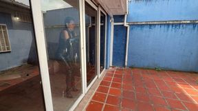 Goddess Kalinda Whip Punisher in Black PVC and sexy Berlin Boots