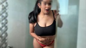 Indian stepdaughter Enjoy Bathroom XXX Sex with Stepfather Under Shower